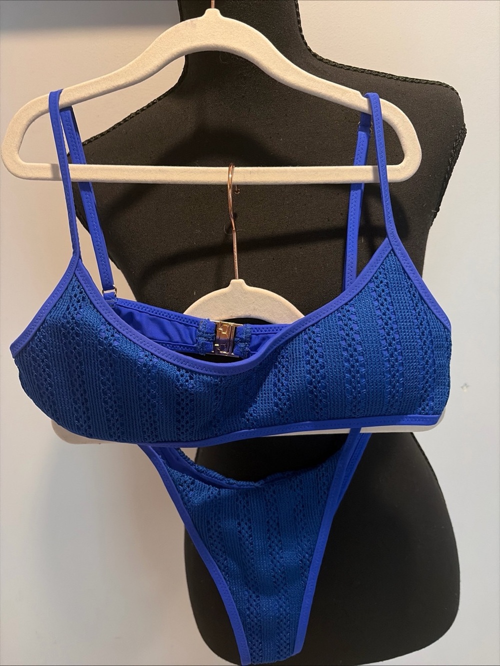 White Fox Swim Bikini Cobolt Bathing suit Blue Two Piece - Picture 2 of 15